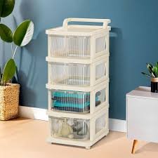 CFM Plastic Drawer Trolley (4) Transparent