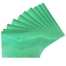 Modest Clear Pocket Folders 80M Green
