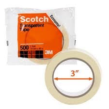 3m Scotch Clear Tape 3/4"-500