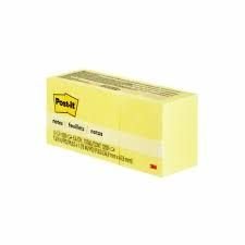 Post It Note Pad Yellow # 653 Size 1.5"x2"