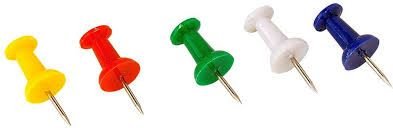 Deli Ehumb Tacks Push Pins Coloured