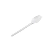 Disposable Plastic Tea Spoon White