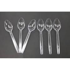 Disposable Plastic Tea Spoons Clear